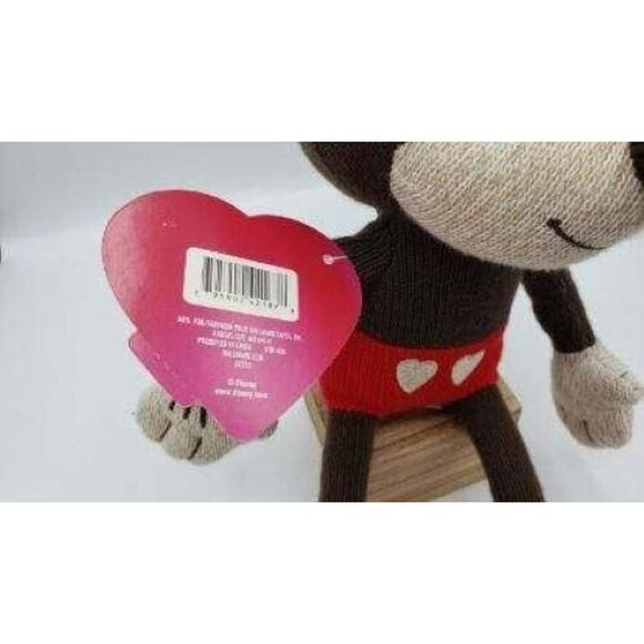Hallmark Disney Sweetheart Mickey Mouse Valentine Knit Stuffed Animal 11" NWT - Picture 7 of 7